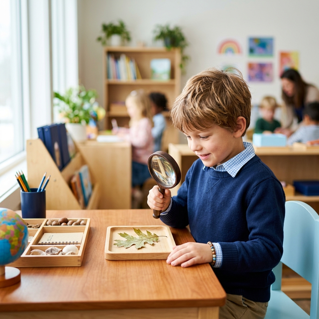 Student in supportive learning environment